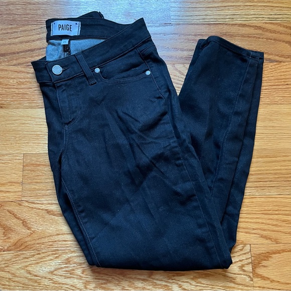 Paige verdugo crop black jeans size 26 - Picture 1 of 6